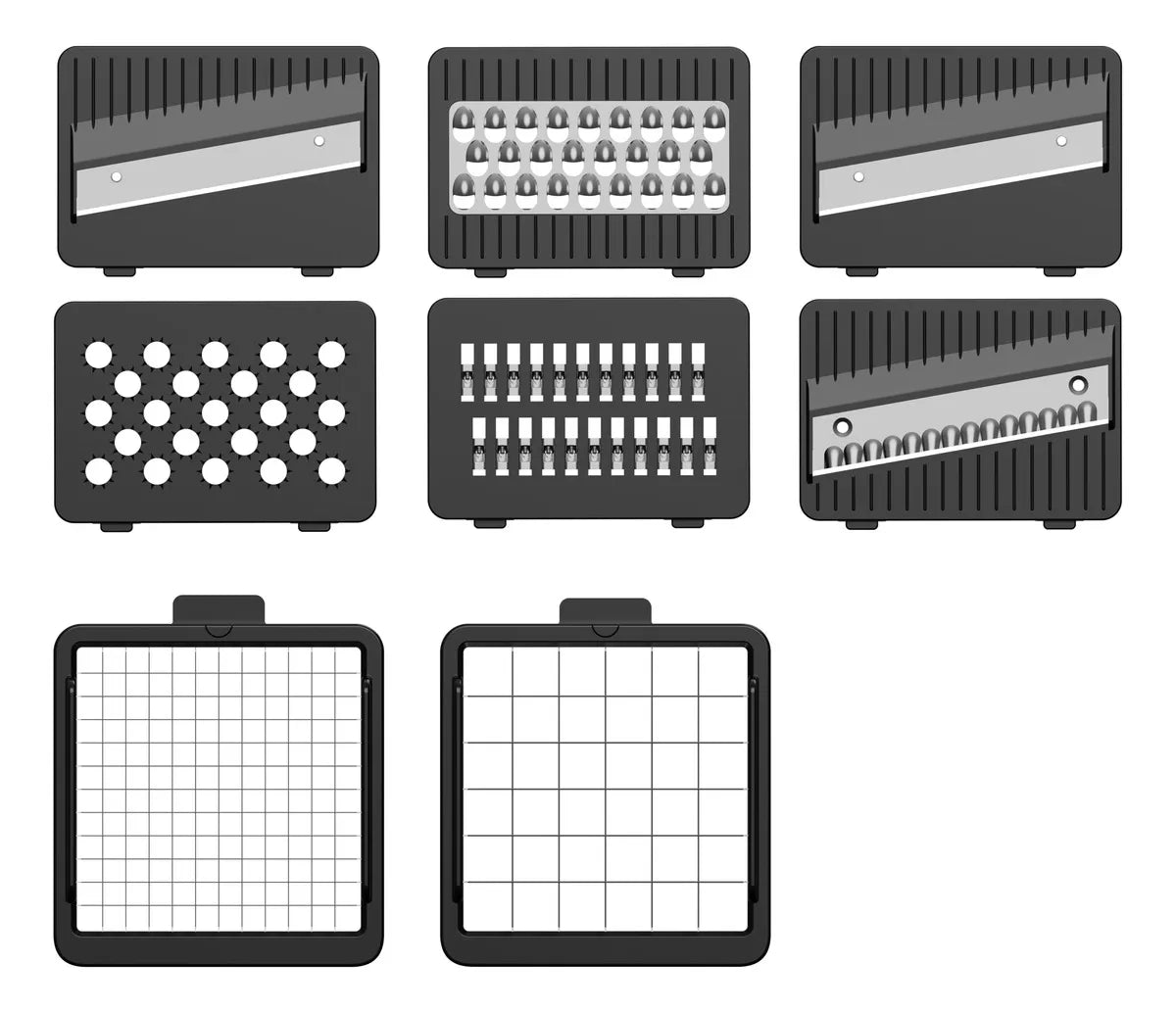 Mandolina Filoshark Premium Picadora Verdura Rallador Color Blanco