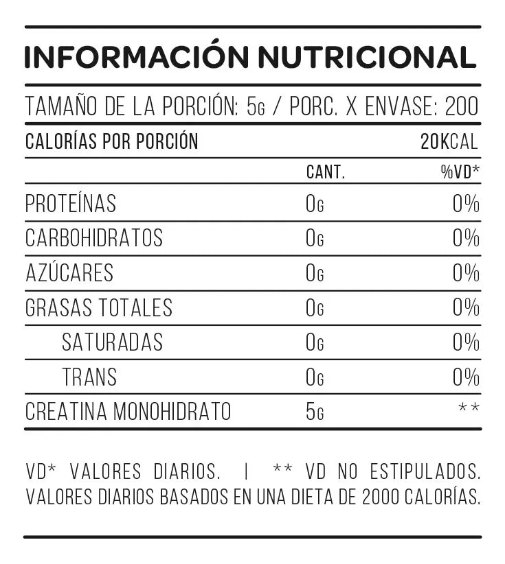 Creatina Monohidratada Star Nutrition en Pote de 1kg